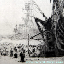 Load image into Gallery viewer, William Wyllie HMS Victory Portsmouth Signed Drypoint Etching
