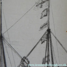 Load image into Gallery viewer, William Wyllie HMS Victory Portsmouth Signed Drypoint Etching
