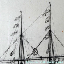 Load image into Gallery viewer, William Lionel Wyllie (1851 – 1931) HMS Victory in Portsmouth Dockyard. Pencil Signed Etching
