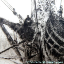 Load image into Gallery viewer, William Wyllie HMS Victory Portsmouth Signed Drypoint Etching
