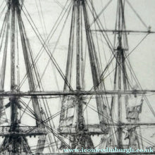 Load image into Gallery viewer, William Lionel Wyllie (1851 – 1931) HMS Victory in Portsmouth Dockyard. Pencil Signed Etching
