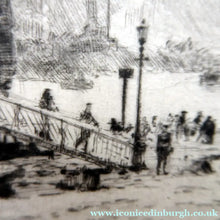 Load image into Gallery viewer, William Wyllie HMS Victory Portsmouth Signed Drypoint Etching
