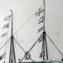 Load image into Gallery viewer, William Lionel Wyllie (1851 – 1931) HMS Victory in Portsmouth Dockyard. Pencil Signed Etching
