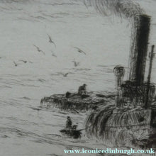 Load image into Gallery viewer, ORIGINAL ETCHING: William Lionel Wyllie (1851 – 1931) LEITH HARBOUR, Edinburgh. Pencil Signed
