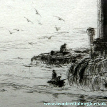 Load image into Gallery viewer, ORIGINAL ETCHING: William Lionel Wyllie (1851 – 1931) LEITH HARBOUR, Edinburgh. Pencil Signed
