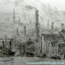 Load image into Gallery viewer, ORIGINAL ETCHING: William Lionel Wyllie (1851 – 1931) LEITH HARBOUR, Edinburgh. Pencil Signed
