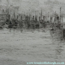 Load image into Gallery viewer, ORIGINAL ETCHING: William Lionel Wyllie (1851 – 1931) LEITH HARBOUR, Edinburgh. Pencil Signed
