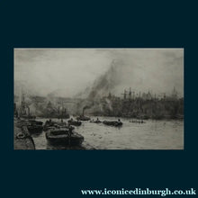 Load image into Gallery viewer, ORIGINAL ETCHING: William Lionel Wyllie (1851 – 1931)  NEWCASTLE-UPON-TYNE Pencil Signed

