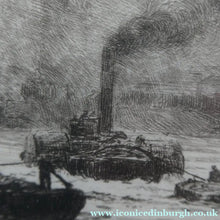 Load image into Gallery viewer, ORIGINAL ETCHING: William Lionel Wyllie (1851 – 1931) NEWCASTLE-UPON-TYNE Pencil Signed
