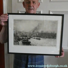 Load image into Gallery viewer, ORIGINAL ETCHING: William Lionel Wyllie (1851 – 1931) NEWCASTLE-UPON-TYNE Pencil Signed
