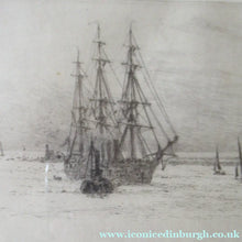 Load image into Gallery viewer, 1913 Drypoint Etching by Wyllie Bay of Naples Pencil Signed
