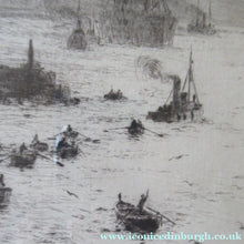 Load image into Gallery viewer, 1913 Drypoint Etching by Wyllie Bay of Naples Pencil Signed
