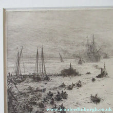 Load image into Gallery viewer, 1913 Drypoint Etching by Wyllie Bay of Naples Pencil Signed
