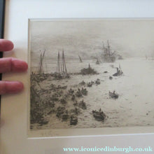Load image into Gallery viewer, 1913 Drypoint Etching by Wyllie Bay of Naples Pencil Signed
