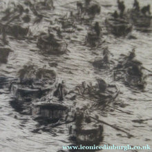Load image into Gallery viewer, 1913 Drypoint Etching by Wyllie Bay of Naples Pencil Signed
