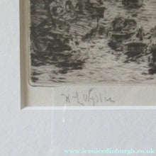 Load image into Gallery viewer, 1913 Drypoint Etching by Wyllie Bay of Naples Pencil Signed
