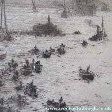Load image into Gallery viewer, 1913 Drypoint Etching by Wyllie Bay of Naples Pencil Signed
