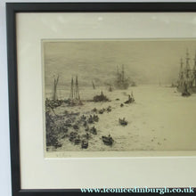 Load image into Gallery viewer, 1913 Drypoint Etching by Wyllie Bay of Naples Pencil Signed
