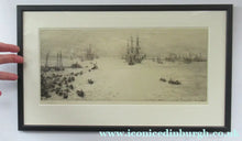 Load image into Gallery viewer, 1913 Drypoint Etching by Wyllie Bay of Naples Pencil Signed
