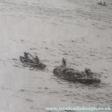 Load image into Gallery viewer, 1913 Drypoint Etching by Wyllie Bay of Naples Pencil Signed
