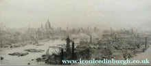 Load image into Gallery viewer, ORIGINAL ETCHING: William Lionel Wyllie (1851 – 1931)  THE CITY OF LONDON with St Paul's in the Distance
