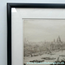 Load image into Gallery viewer, ORIGINAL ETCHING: William Lionel Wyllie (1851 – 1931)  THE CITY OF LONDON with St Paul's in the Distance
