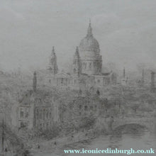 Load image into Gallery viewer, ORIGINAL ETCHING: William Lionel Wyllie (1851 – 1931)  THE CITY OF LONDON with St Paul's in the Distance
