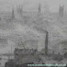 Load image into Gallery viewer, ORIGINAL ETCHING: William Lionel Wyllie (1851 – 1931)  THE CITY OF LONDON with St Paul's in the Distance
