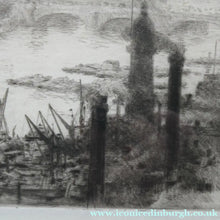 Load image into Gallery viewer, ORIGINAL ETCHING: William Lionel Wyllie (1851 – 1931)  THE CITY OF LONDON with St Paul's in the Distance
