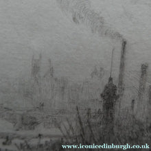 Load image into Gallery viewer, ORIGINAL ETCHING: William Lionel Wyllie (1851 – 1931)  IMAGINARY W.L. BRIDGE with St Paul's in the Distance
