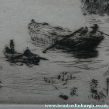 Load image into Gallery viewer, ORIGINAL ETCHING: William Lionel Wyllie (1851 – 1931)  IMAGINARY W.L. BRIDGE with St Paul's in the Distance
