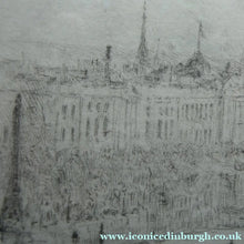 Load image into Gallery viewer, ORIGINAL ETCHING: William Lionel Wyllie (1851 – 1931)  IMAGINARY W.L. BRIDGE with St Paul's in the Distance
