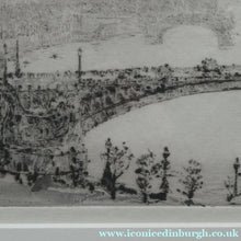 Load image into Gallery viewer, ORIGINAL ETCHING: William Lionel Wyllie (1851 – 1931)  IMAGINARY W.L. BRIDGE with St Paul's in the Distance
