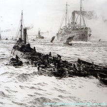Load image into Gallery viewer, ORIGINAL ETCHING: William Lionel Wyllie (1851 – 1931) TYNEMOUTH. Pencil Signed
