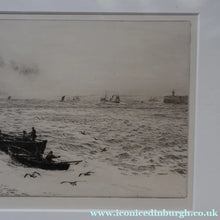 Load image into Gallery viewer, ORIGINAL ETCHING: William Lionel Wyllie (1851 – 1931) TYNEMOUTH. Pencil Signed
