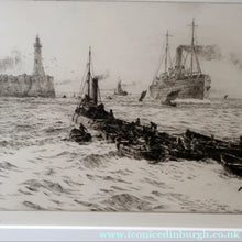 Load image into Gallery viewer, ORIGINAL ETCHING: William Lionel Wyllie (1851 – 1931) TYNEMOUTH. Pencil Signed
