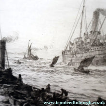 Load image into Gallery viewer, ORIGINAL ETCHING: William Lionel Wyllie (1851 – 1931) TYNEMOUTH. Pencil Signed
