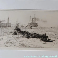 Load image into Gallery viewer, ORIGINAL ETCHING: William Lionel Wyllie (1851 – 1931) TYNEMOUTH. Pencil Signed
