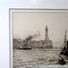 Load image into Gallery viewer, ORIGINAL ETCHING: William Lionel Wyllie (1851 – 1931) TYNEMOUTH. Pencil Signed
