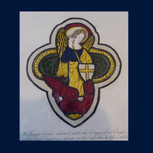 Load image into Gallery viewer, GEORGIAN Hand-Coloured Engraving; c 1805. Published by William Fowler. Manton Church, Lincolnshire. Rare Medieval Stained Glass Window Print
