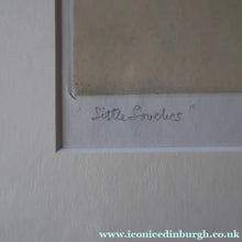 Load image into Gallery viewer, Pretty 1930s ORIGINAL Colour Etching of Little Birds Sitting on a Branch by Winifred Austen (1876 - 1964).  Pencil Signed
