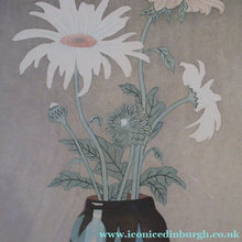 Load image into Gallery viewer, Urushibara Colour WoodBlock Entitled Daises. Pencil Signed
