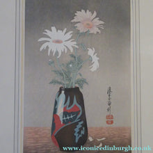 Load image into Gallery viewer, ICONIC EDINBURGH. Urushibara Woodblock Entitled Daises. Pencil Signed
