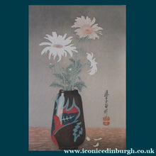 Load image into Gallery viewer, Yoshijiro Urushibara (1889-1953) Colour Woodcut Entitled Daisies. Pencil Signed
