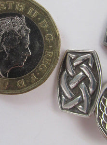 Vintage Scottish Silver Cufflinks. Signed John Hart with Viking and Celtic Patterns