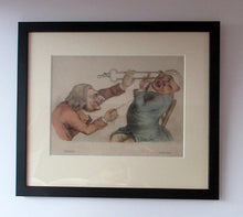 Load image into Gallery viewer, Rare GEORGIAN Antique Dental Print Entitled Anguish and Mirth. Dentist Undertaking a Tooth Extraction
