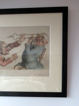 Load image into Gallery viewer, Rare GEORGIAN Antique Dental Print Entitled Anguish and Mirth. Dentist Undertaking a Tooth Extraction
