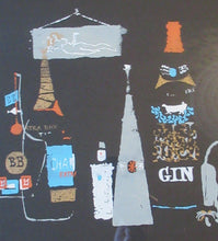 Load image into Gallery viewer, 1950s American Screenprint by Ronald Julius Christensen Entitled Bottles
