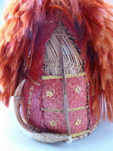 Load image into Gallery viewer, Vintage / Antique Nagaland Naga Woven Helmet Decorated with Goat Hair and Hide
