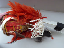 Load image into Gallery viewer, Vintage / Antique Nagaland Naga Woven Helmet Decorated with Goat Hair and Hide
